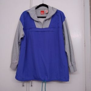 Vintage Liz and Co windbreaker sweatshirt, purple gray Size L